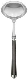 Alain Saint-Joanis, Lignes black, silver plated, Soup ladle