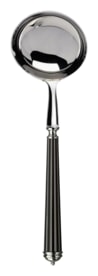 Alain Saint-Joanis, Lignes black, silver plated, Cream ladle