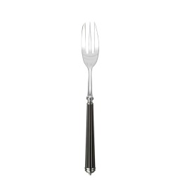 Alain Saint-Joanis, Lignes black, silver plated, Serving fork