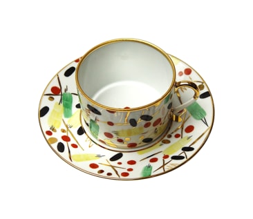 Pinto, Renouveau Russe, Tea cup and saucer