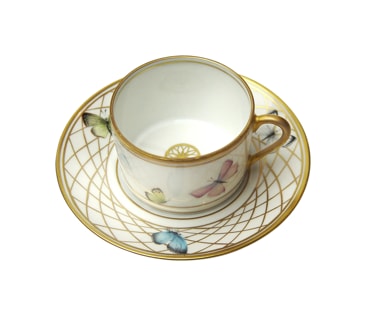 Pinto, Filet à papillons, Tea cup and saucer