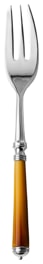 Alain Saint-Joanis, Marbella Dark Horn, silver plated, Serving fork