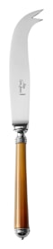 Alain Saint-Joanis, Marbella Dark Horn, silver plated, Large cheese knife