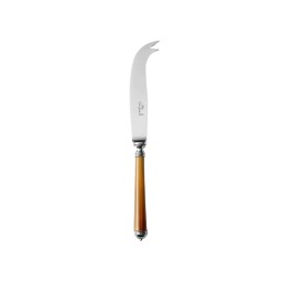 Alain Saint-Joanis, Marbella Dark Horn, silver plated, Medium cheese knife