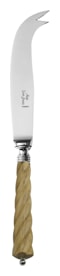 Alain Saint-Joanis, Mistral Olivewood, silver plated, Medium cheese knife