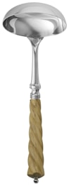 Alain Saint-Joanis, Mistral Olivewood, silver plated, Soup ladle