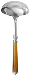 Alain Saint-Joanis, Marbella Dark Horn, silver plated, Soup ladle