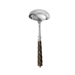 Alain Saint-Joanis, Mistral Black, silver plated, Soup ladle