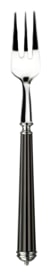 Alain Saint-Joanis, Lignes black, silver plated, Fruit fork