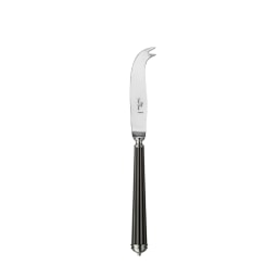Alain Saint-Joanis, Lignes black, silver plated, Medium cheese knife