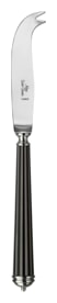 Alain Saint-Joanis, Lignes black, silver plated, Medium cheese knife