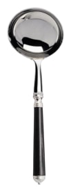 Alain Saint-Joanis, Marbella black, stainless steel, Cream ladle
