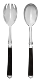Alain Saint-Joanis, Marbella black, stainless steel, Salad serving set