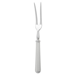 Ercuis, Miroir diamant, silver plated, Carving fork