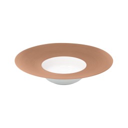 J.L Coquet, Hémisphère Pink Metalliс, Rim soup plate, large