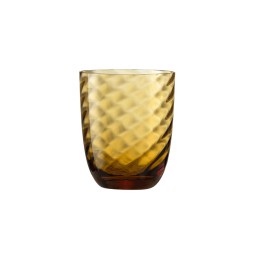 Nason Moretti, Idra glasses, Water glass, amber optic twisted