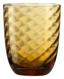 Nason Moretti, Idra glasses, Water glass, amber optic twisted