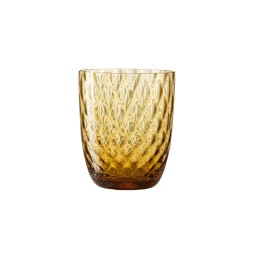 Nason Moretti, Idra glasses, Water glass, amber balloton