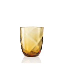 Nason Moretti, Idra glasses, Water glasses set of 6, amber