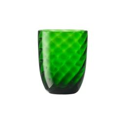 Nason Moretti, Idra glasses, Water glass, pino green optic twisted