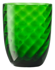 Nason Moretti, Idra glasses, Water glass, pino green optic twisted