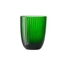 Nason Moretti, Idra glasses, Water glass, pino green rigadin