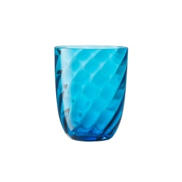 Nason Moretti, Idra glasses, Water glass, turquoise optic twisted