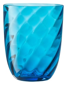 Nason Moretti, Idra glasses, Water glass, turquoise optic twisted