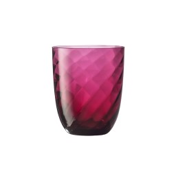 Nason Moretti, Idra glasses, Water glass, ruby optic twisted