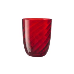 Nason Moretti, Idra glasses, Water glass, red optic twisted