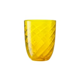 Nason Moretti, Idra glasses, Water glass, yellow optic twisted