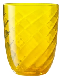 Nason Moretti, Idra glasses, Water glass, yellow optic twisted