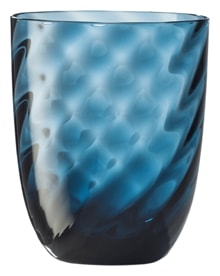 Nason Moretti, Idra glasses, Water glass, avio blue optic twisted