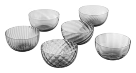 Nason Moretti, Idra bowls, Bowls set of 6, grey