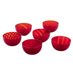 Nason Moretti, Idra bowls, Bowls set of 6, red