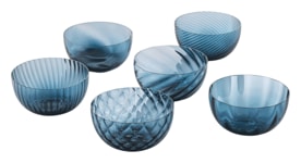 Nason Moretti, Idra bowls, Bowls set of 6, avio blue