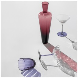 Nason Moretti, Idra glasses, Water glasses set of 6, wisteria