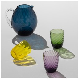 Nason Moretti, Idra glasses, Water glasses set of 6, wisteria