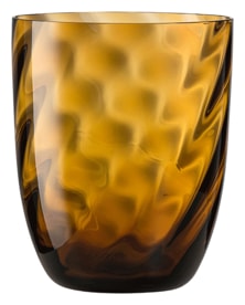 Nason Moretti, Idra glasses, Water glass, bull brown optic twisted