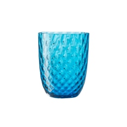 Nason Moretti, Idra glasses, Water glass, turquoise balloton