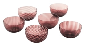 Nason Moretti, Idra bowls, Bowls set of 6, violet
