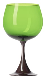 Nason Moretti, Burlesque glasses, Borgogna glass, green