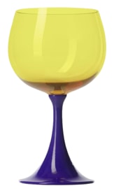 Nason Moretti, Burlesque glasses, Borgogna glass, yellow