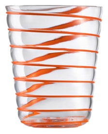 Nason Moretti, Twist glasses, Water glass, orange