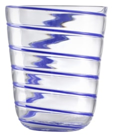 Nason Moretti, Twist glasses, Water glass, blue