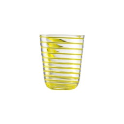 Nason Moretti, Twist glasses, Water glass, yellow