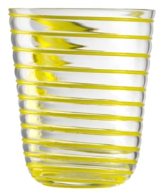 Nason Moretti, Twist glasses, Water glass, yellow