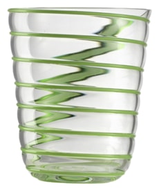 Nason Moretti, Twist glasses, Water glass, pino green