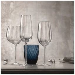 Nason Moretti, Tolomeo glasses, Flute glass, optic