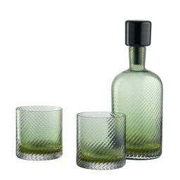 Nason Moretti, Borealis set, Bottle and 2 tumblers set, soraya green